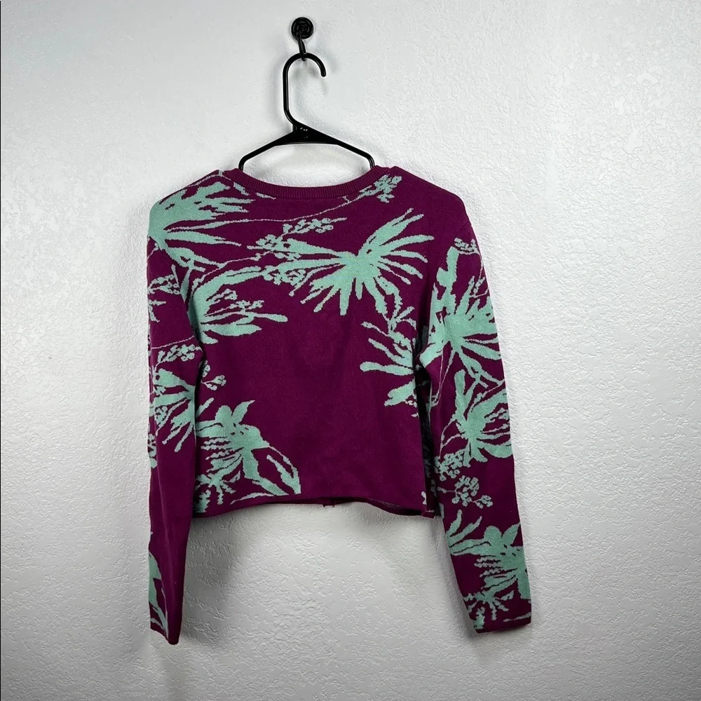 Future Collective Gabriella Karefa Johnson Sweater Knit Sz S Button Down Cropped - Picture 6 of 8
